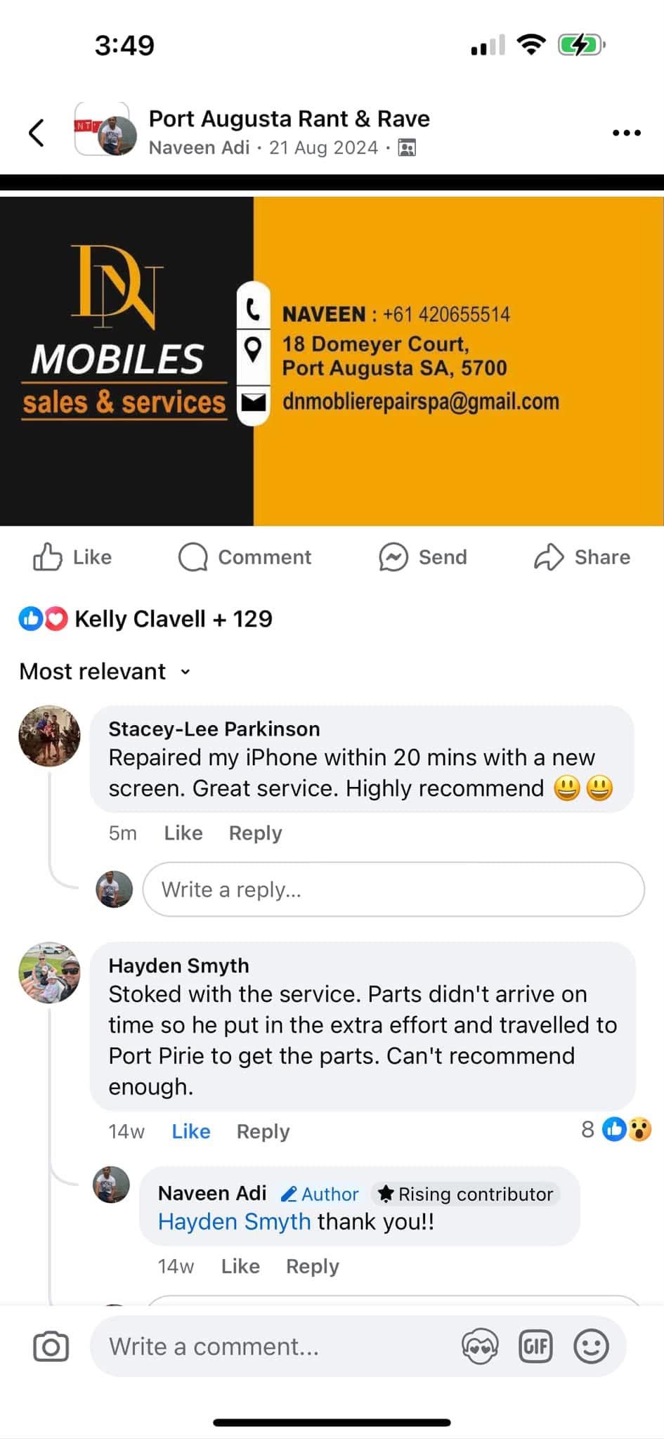 Port Augusta Rant & Rave — Stacey-Lee & Hayden
