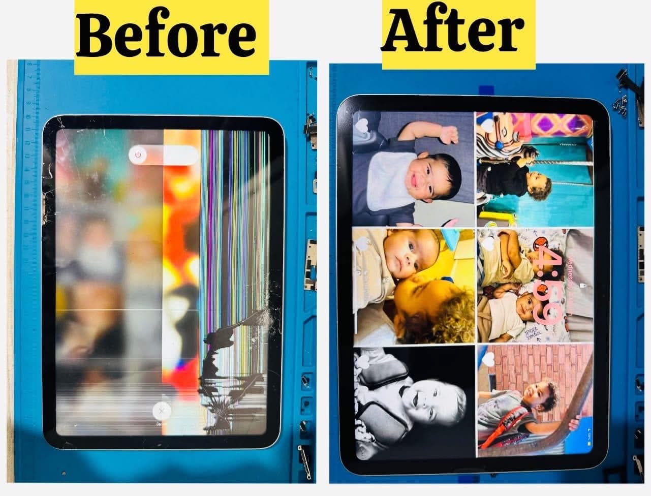 Apple iPad Digitizer Replacement — Family Wallpaper Restored